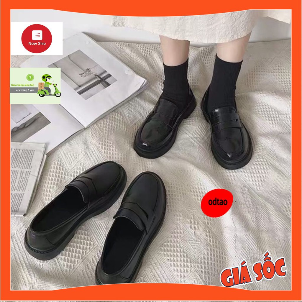 [ SẴN HÀNG - SHIP NGAY ] Giày Oxford DA BÓNG nữ sinh Nhật Bản đế cao